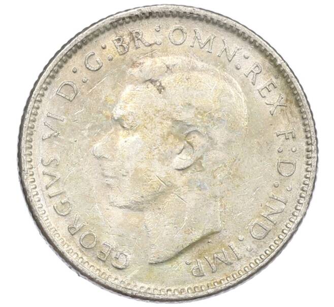 Монета 6 пенсов 1948 года Австралия (Артикул: M2-79649) — Фото №2