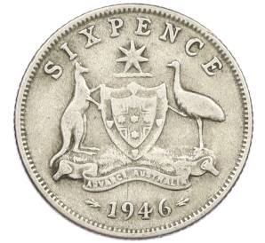 6 пенсов 1946 года Австралия — Фото №1