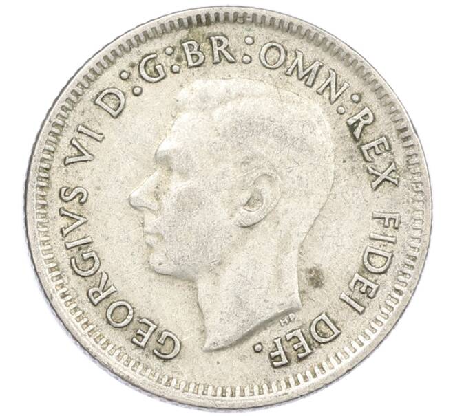 Монета 6 пенсов 1951 года Австралия (Артикул: M2-79660) — Фото №2