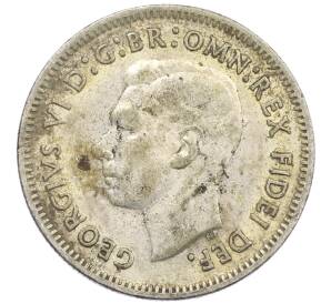 6 пенсов 1951 года PL Австралия — Фото №2