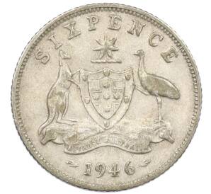 6 пенсов 1946 года Австралия — Фото №1