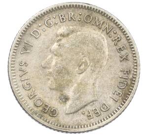 6 пенсов 1951 года Австралия — Фото №2