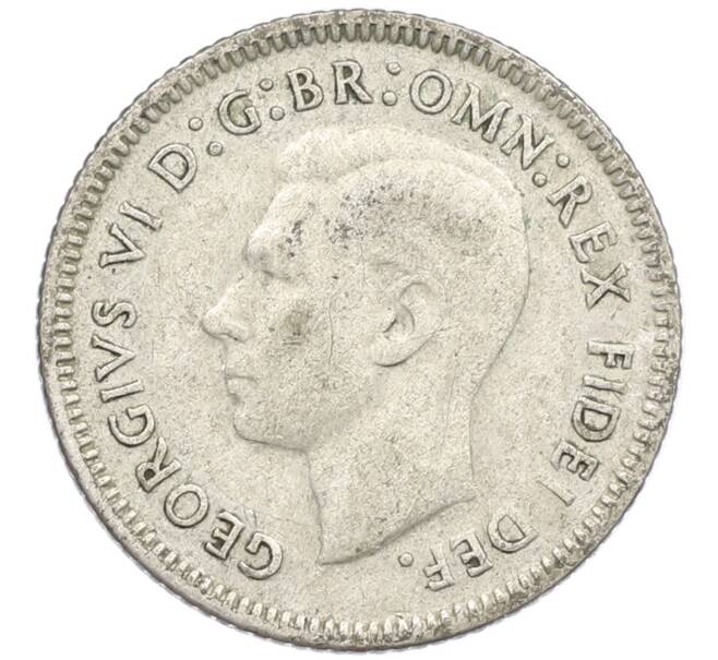 Монета 6 пенсов 1951 года Австралия (Артикул: M2-79668) — Фото №2