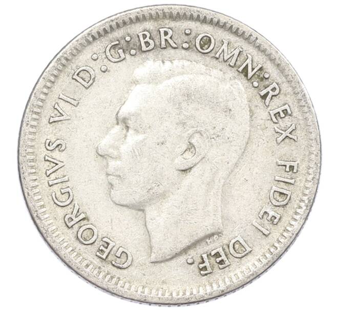 Монета 6 пенсов 1951 года Австралия (Артикул: M2-79673) — Фото №2