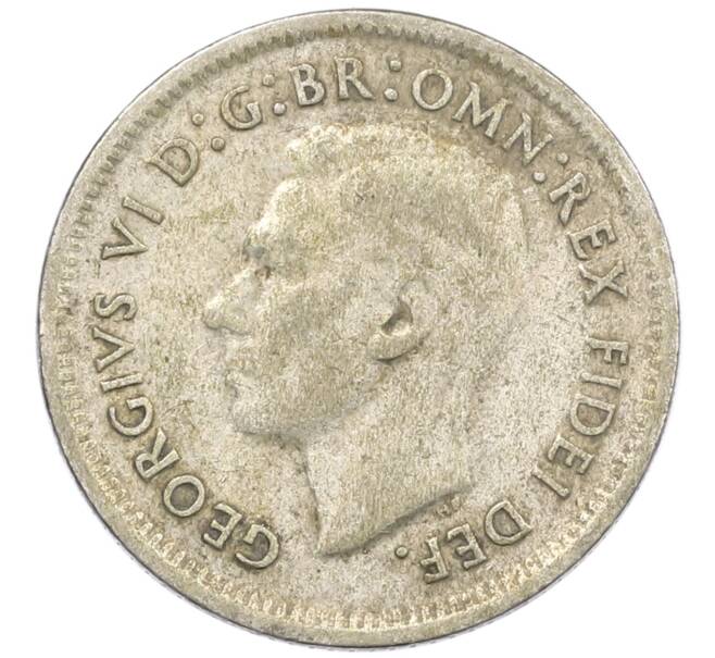 Монета 6 пенсов 1951 года Австралия (Артикул: M2-79676) — Фото №2