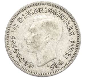 6 пенсов 1951 года PL Австралия — Фото №2