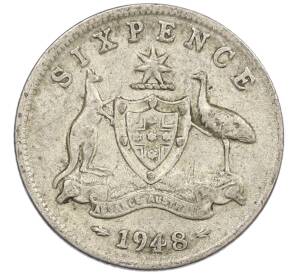 6 пенсов 1948 года Австралия — Фото №1
