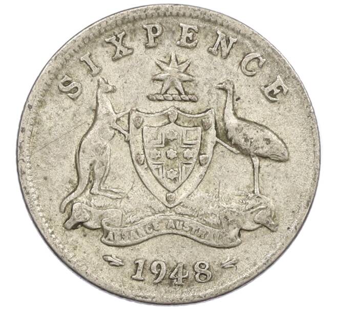 Монета 6 пенсов 1948 года Австралия (Артикул: M2-79680) — Фото №1