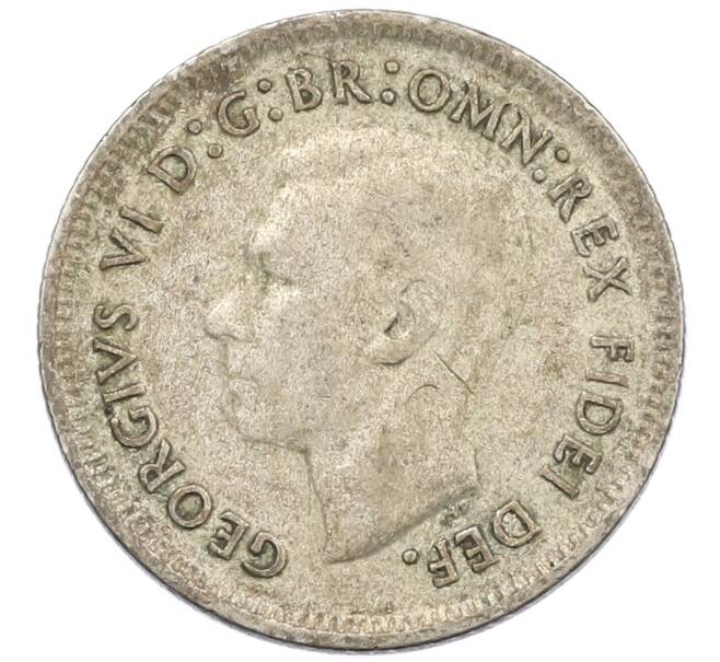 Монета 6 пенсов 1951 года Австралия (Артикул: M2-79681) — Фото №2