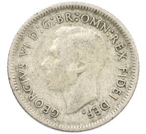 6 пенсов 1951 года Австралия — Фото №2