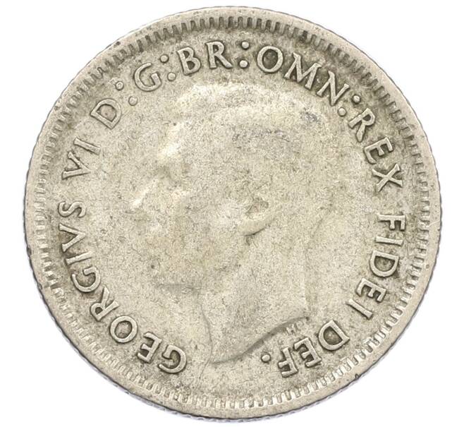 Монета 6 пенсов 1951 года Австралия (Артикул: M2-79689) — Фото №2