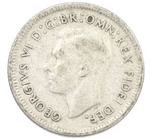 6 пенсов 1951 года Австралия — Фото №2