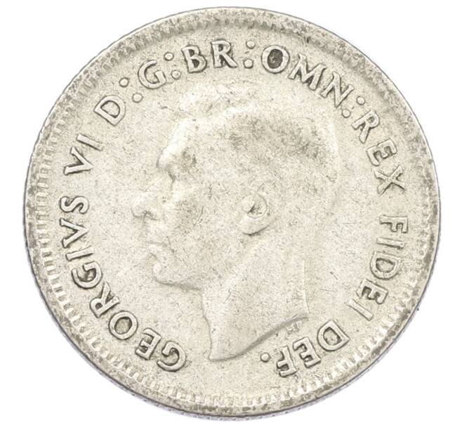 Монета 6 пенсов 1951 года Австралия (Артикул: M2-79692) — Фото №2