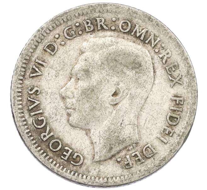 Монета 6 пенсов 1951 года Австралия (Артикул: M2-79694) — Фото №2