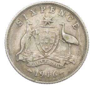 6 пенсов 1946 года Австралия — Фото №1