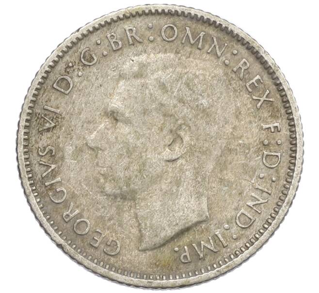Монета 6 пенсов 1946 года Австралия (Артикул: M2-79698) — Фото №2
