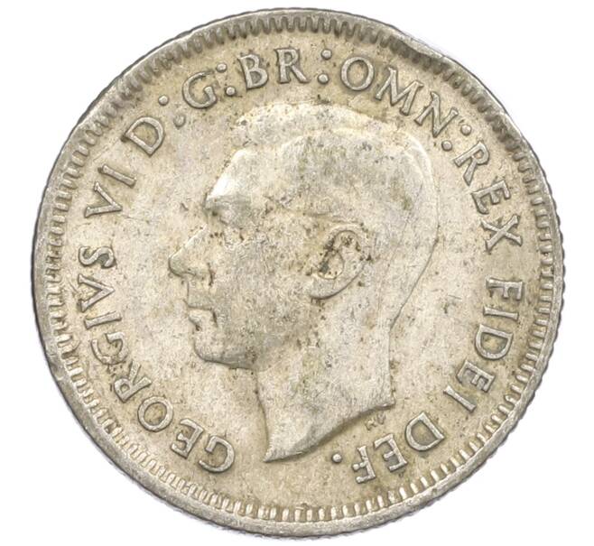 Монета 6 пенсов 1951 года Австралия (Артикул: M2-79699) — Фото №2