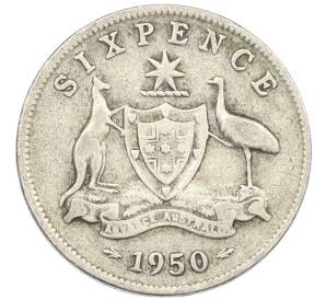 6 пенсов 1950 года Австралия — Фото №1