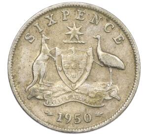 6 пенсов 1950 года Австралия — Фото №1