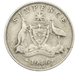 6 пенсов 1946 года Австралия — Фото №1