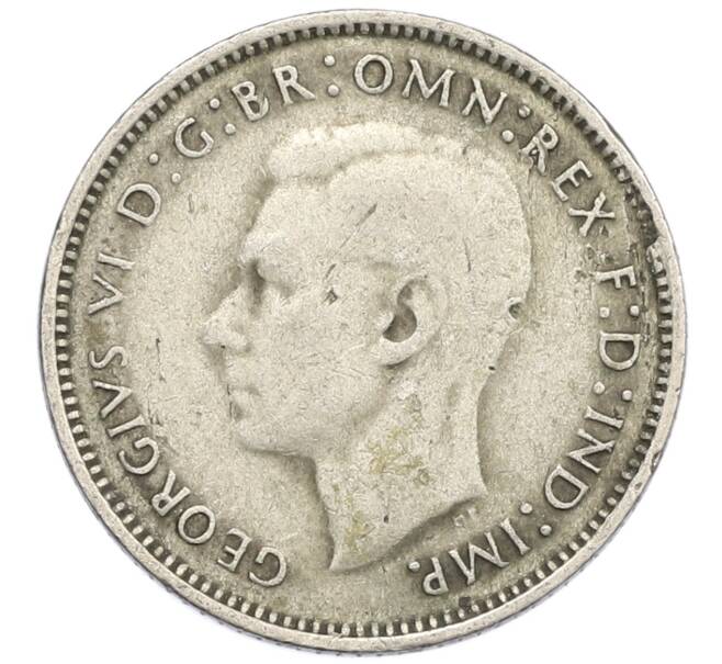 Монета 6 пенсов 1946 года Австралия (Артикул: M2-79709) — Фото №2