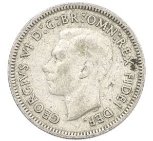 6 пенсов 1951 года PL Австралия — Фото №2