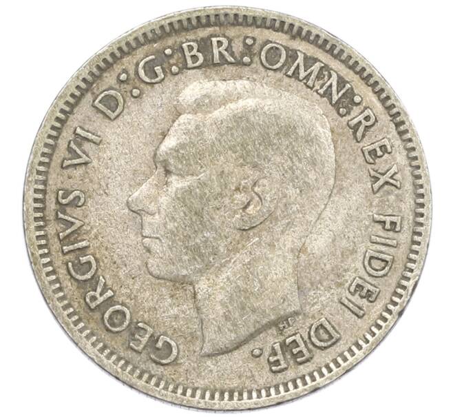 Монета 6 пенсов 1951 года PL Австралия (Артикул: M2-79719) — Фото №2