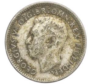 3 пенса 1950 года Австралия — Фото №2