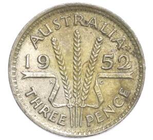 3 пенса 1952 года Австралия — Фото №1