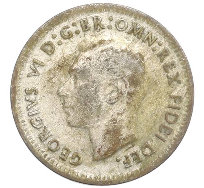 Монета 3 пенса 1949 года Австралия (Артикул: M2-79729) — Фото №2