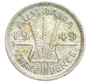 3 пенса 1949 года Австралия — Фото №1