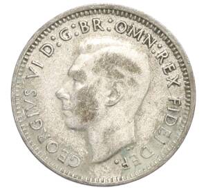 3 пенса 1949 года Австралия — Фото №2