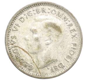 3 пенса 1952 года Австралия — Фото №2