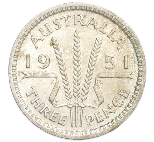 Монета 3 пенса 1951 года PL Австралия (Артикул: M2-79766) — Фото №1