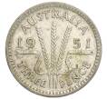 Монета 3 пенса 1951 года PL Австралия (Артикул: M2-79767) — Фото №1