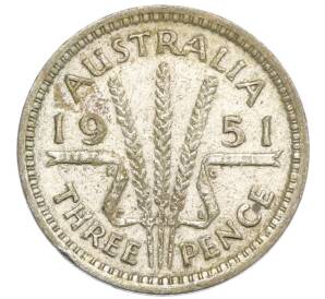 3 пенса 1951 года PL Австралия — Фото №1