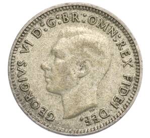 3 пенса 1949 года Австралия — Фото №2