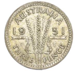 3 пенса 1951 года PL Австралия — Фото №1