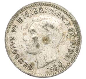 3 пенса 1950 года Австралия — Фото №2