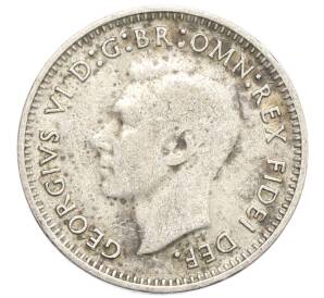 3 пенса 1949 года Австралия — Фото №2