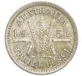 Монета 3 пенса 1951 года PL Австралия (Артикул: M2-79781) — Фото №1