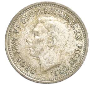 3 пенса 1951 года PL Австралия — Фото №2