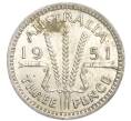 Монета 3 пенса 1951 года PL Австралия (Артикул: M2-79782) — Фото №1