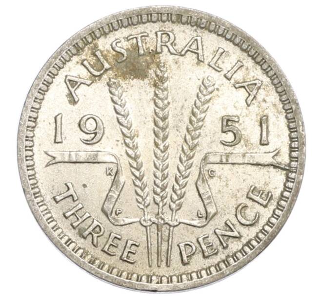 Монета 3 пенса 1951 года PL Австралия (Артикул: M2-79782) — Фото №1