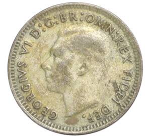 3 пенса 1950 года Австралия — Фото №2