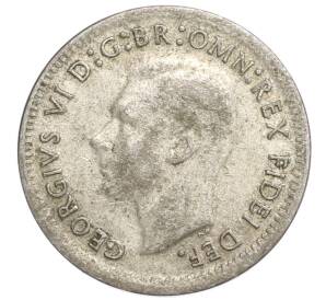 3 пенса 1949 года Австралия — Фото №2