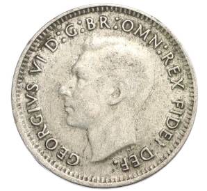 3 пенса 1950 года Австралия — Фото №2