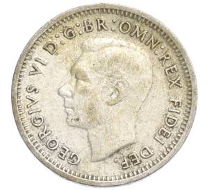 3 пенса 1951 года PL Австралия — Фото №2