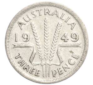 3 пенса 1949 года Австралия — Фото №1