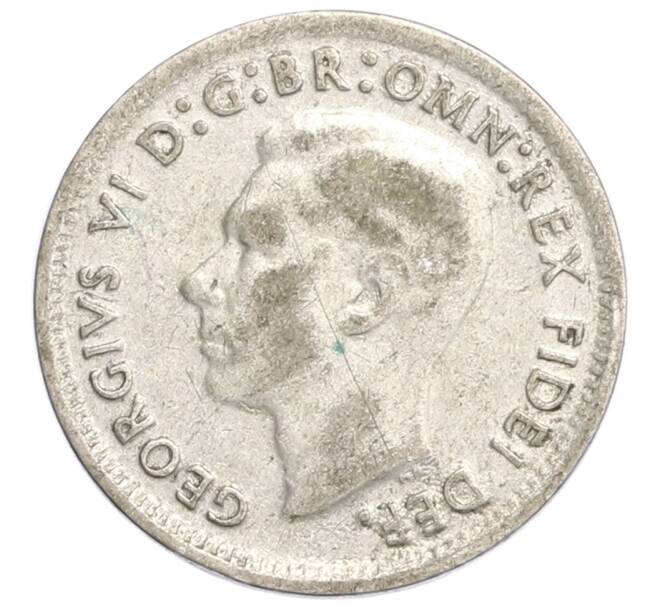 Монета 3 пенса 1949 года Австралия (Артикул: M2-79810) — Фото №2